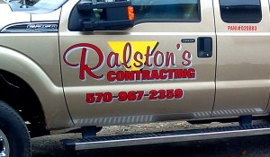 Ralston's Contracting Custom Graphics